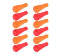 MUSISALY 12 Pièces Rubber Arrow Tips for Practice Arrows Soft Blunt Bow Tip Protector for Safe Archery Training and Target Shooting and Orange
