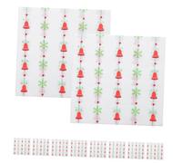 MUSISALY 120 Pièces Serviettes de Table de Noël Jetables, Motif Cloche,