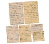 MUSISALY 12pièces Autocollants Alphabet Et Chiffres Auto-adhésifs Pour Arts Scrapbooking Et Décorations Personnalisées Pour Adultes