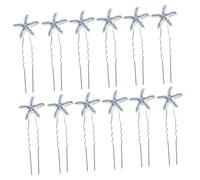 MUSISALY 12pièces Épingles à Cheveux Rhinestones Design De Mer Pour Mariage Plage Accessoires Élégants Pour Mariée Et Coiffure Féminine