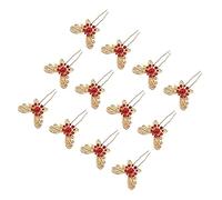 MUSISALY 12pièces Épingles à Cheveux u Doré Avec Design Vintage Strass Et Perles Pour Coiffures Élégantes Accessoires De Mariée Et Fêtes