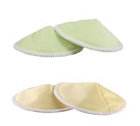 MUSISALY 14 pièces Coussinets Allaitement Lavables Trois Couches Forme Bol Absorbants et Respirants Protection Anti-fuite pour Mamans Allaitantes