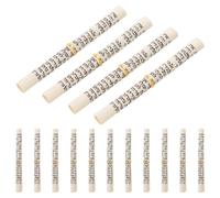 MUSISALY 15 Pièces Rouleau de Bénédiction Mezouza Juive en Parchemin Casher, Décoration Intérieure Élégante en Papier et Fer Doré pour Maison et Fêtes Juives