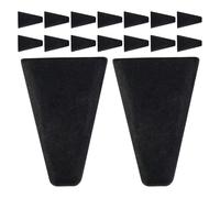 MUSISALY 16pcs Embouts en Silicone pour Panier de Friteuse à Air, Protection Douce et Design Protecteur, Accessoires Noirs pour Plateau Grille Cuisine