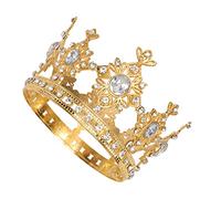 MUSISALY 1pièce Couronne De Gâteau Dorée Pour Anniversaire Garçon Fille Accessoire De Décoration Pour Fête Anniversaire Couronne Tête Pour Garçon Fille Pour Table De Dessert