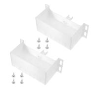 MUSISALY 2 Ensembles Bac de Récupération D'eau de Climatiseur Plastique, | Collecte et Détourne L’eau, Installation Facile, Trou D’entrée, Usage Maison Extérieur, Blanc
