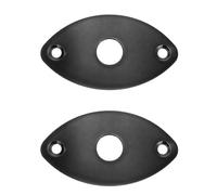 MUSISALY 2 Pcs Cache-jack pour Guitare Électrique et Basse en Alliage de Zinc Noir Remplaçable Accessoire Essentiel pour Instrument