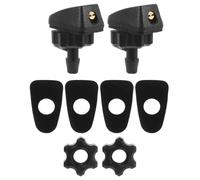 MUSISALY 2 pièces Buses Lave-glace Voiture Buse Pare-brise Nylon et PP Jet Eau Éventail pour Nettoyage Accessoires Auto Faciles à Installer Compatibles Plupart des Modèles