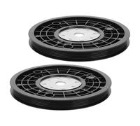 MUSISALY 2 Pièces Courroies de Transmission pour Vélo Appartement Roue Poulie Silencieuse du Bruit Accessoire de Remplacement pour Fitness Indoor Cycling Noir