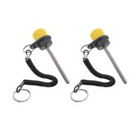 MUSISALY 2 Pièces Goupille Magnétique 8X100 MM en Acier avec Cordelette, Lot de 2, Goupilles de Remplacement Robustes pour Équipements de Fitness et Machines de Musculation, pour Salle de