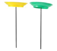 MUSISALY 2 pièces Set de Jonglerie avec Assiettes Tournantes et Bâtons Jeu de Spectacle pour Performance et Développement de Compétences Fournitures pour Fête de Clown Adulte