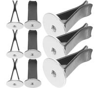 MUSISALY 20 Clips Parfum pour Aération Voiture en Métal Noir, Forte Force de Serrage, Résistance Desserrage, Adaptés pour Sorties D'air Conditionné et Ventilation Auto