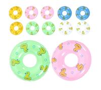 MUSISALY 20 Mini Bouées de Natation en PVC Robustes Décorations Miniatures pour Maison de Poupée Accessoires Photo Mignons pour Fête et Jeu Lot de 5 Couleurs X 4 Pièces Décorations de