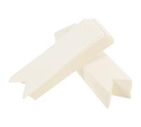 MUSISALY 200 Étiquettes de Prix Vierges en Papier Kraft Couleur Blanche, Forme Queue D’aronde, 5 X 3 Cm, pour Bijoux Suspendus et Gestion Commerciale, Adaptées aux Vêtements et Petits