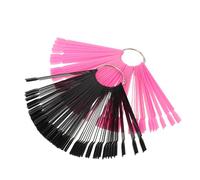 MUSISALY 200 Pièces Échantillons d'ongles planche de couleur des ongles bâtons d'affichage à ongles plaque de nail art organisateur de vernis gel palette de mélange d'art d'ongle métal