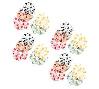MUSISALY 20pièces Élastiques à Cheveux Imprimés Cœur Forme De Intestin Accessoires Capillaires Colorés Pour Filles