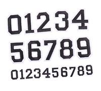 MUSISALY 2ensembles Autocollants De Chiffres Auto-adhésifs Pour Vêtements Pour Personnaliser T-shirts Et Maillots De Sport Facile à Appliquer Coudre Décor Créatif Pour Vos Tenues