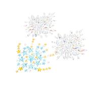 MUSISALY 2ensembles Stickers Gemmes Pour Rhinestones Autocollants Décoratifs Bijoux Pour Poitrine Accessoires Élégants Pour Festivals Et Événements