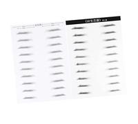 MUSISALY 2feuilles Autocollants Pour Sourcils Patchs Simulation Cheveux Outils Maquillage Sourcils Résistants à Eau Longue Durée Pour Hommes