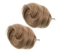 MUSISALY 2pièces Chignons à Pince Décoiffé Extensions de Cheveux Synthétiques Forme de Donut Pinces à Chignon pour Femmes et Filles Petits avec Oreilles de Chat