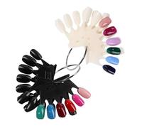 MUSISALY 2pièces Faux Ongles Colorés Présentoir De Pratique Pour Art Manucure Échantillons Brillants Et Naturels Pour Salons Et Écoles De Beauté