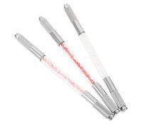 MUSISALY 3 pièces Stylo Sourcils Double Extrémité Cristal Multifonctionnel pour Maquillage Permanent et Tatouage Feutre Sourcils avec Décoration Diamant pour Eyeliner et Camouflage