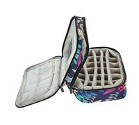 MUSISALY 30grille De Rangement Portable Double pour à Et Huiles Essentielles Organisateur Pratique avec Compartiments pour Accessoires De Manucure à Motifs