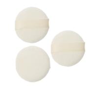 MUSISALY 3pièces Houppette à Poudre Compacte Et Liquide Coton Doux Bande Satinée Lot Pour Maquillage Visage Et Corps Usage Quotidien Et Précis