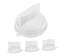 MUSISALY 4 Pièces Bouton de Minuterie pour Four à Micro-ondes, Remplacement Réglable en Plastique Blanc, Commande Précise Cuisine et Maison