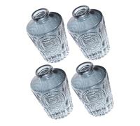 MUSISALY 4 pièces Lot de Flacons Diffuseurs Parfum Rechargeables Verre Bouteilles Aromathérapie pour Huiles Essentielles Diffuseurs Volatiles pour Purification Air Intérieur Design Élégant