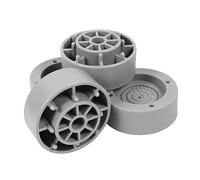 MUSISALY 4 Pièces Tapis De Sol Machine a Laver Mini Sèche-linge Pour Machine à Laver Kit Conduite D'eau Frigo Charpie De La Sécheuse Amovible Couler Nettoyeur Plastique Grey