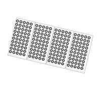 MUSISALY 4feuilles Marqueur Réfléchissant pour Dispositifs De Numérisation De Points De Marquage Adhésifs Indéchirables Haute Réflexion pour Identification Claire Faible Lumière