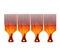 MUSISALY 4pièces Peigne à Cheveux Dent Large Pour Homme Brosse à Huile De Coiffure Sépare Et Coiffe Les Cheveux