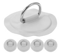 MUSISALY 5 pièces Patch D Anneau D Acier Inoxydable pour Bateau Pneumatique Gonflable Accessoire Kayak et Canot Fixation Robuste et Moderne Compatible Raft et PVC