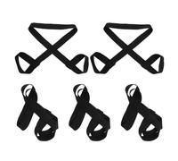 MUSISALY 5 Pièces Sangles de Tapis de Yoga Réglables Sangles de Transport Doux pour Tapis Serviettes et Accessoires de Fitness Pilates Étirements Rangement Organisé