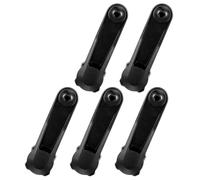 MUSISALY 5 Pièces Support de Téléphone pour Voiture Noir en Plastique Compatible Flexible, Réduit la Fatigue du Cou, Fixation sur Grille D'aération pour Conduite Confortable