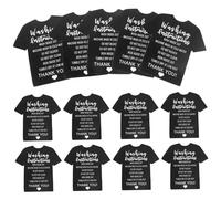 MUSISALY 50pièces Étiquettes De Lavage pour Vêtements Cartes Instructions De Nettoyage Claires Et Pratiques pour Prolonger La Durée De Vie De Vos Shirts Et Chemises