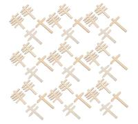 MUSISALY 50pièces Miniature Wooden Road Sign Toys for Kids Blank DIY Decorative Plaques for Creative Toddler Learning and Play Dollhouse and Garden Signage