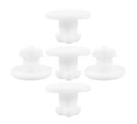 MUSISALY 5pcs Bouchons en Silicone Blanc pour Boîte à Lunch Valve de Ventilation, Étanchéité et Libération de Pression, Adaptés aux Trous de 0,5-0,6cm