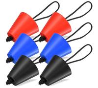 MUSISALY 6 Bouchons en Silicone pour Kayak et Bateau Gonflable, Pack de 6 avec Cordon, compatibles pour Kayak en, dotés d’Une Bonne ductilité et réutilisables