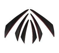 MUSISALY 6 pièces Bande de Protection Pare-Chocs Souple Noir Spoiler de Voiture Accessoire de Décoration et Remplacement pour Améliorer Esthétique Protection du Véhicule