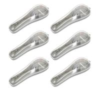 MUSISALY 6 Pièces Boîte de Rangement Pour Rasoir de Voyage Étui Rigide Plastique Portable pour Rasoir Manuel Organisateur Compact pour Outils de Rasage Masculin