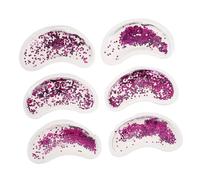 MUSISALY 6 Pièces cache-oeil en forme de U gel masque pour les yeux patchs de gel pour les yeux relaxant eye care patch yeux coussinets oculaires en gel patchs en gel PVC Violet,mauve