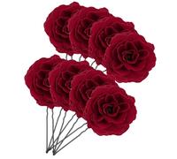 MUSISALY 8 Pièces Épingles à Cheveux Roses pour Mariage Accessoires Cheveux Fleuris Pinces Mariée Épingles Femme Accessoires Coiffure