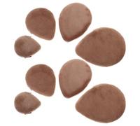 MUSISALY 8 Pièces Lot de 8 Houppettes à Poudre de Goutte D’Eau, Mini Éponges Maquillage S-M-L, Applicateurs pour Fond de Teint Liquide et Poudre, Ultra-Douces et Polyvalentes, pour Visage,