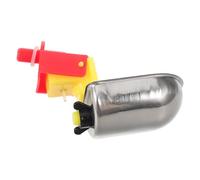 MUSISALY Abreuvoir Automatique en Acier Inoxydable avec mécanisme antidébordement pour volailles - gobelet Plastique, débit, adapté pour cailles et poulaillers