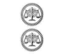 MUSISALY Accessoires justice 2PCS, broche balance avocat en métal alliage, épingle costume pour avocats, adaptée à la salle d'audience et tenue professionnelle