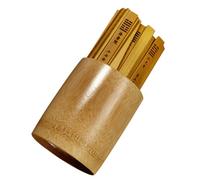 MUSISALY Accessoires pour Jeu de Divination Chinois Bâtonnets et Seau en Bambou, 64 Hexagrammes Inclus, Outil D’Initiation Yi Jing, pour Ateliers et Moments Conviviaux en Famille