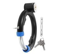 MUSISALY Antivol de Vélo Robuste Rond Noir avec Clé Antivol U Renforcé pour Vtt et Vélo Électrique Accessoire Léger et Compact pour Sécurité Extérieure et Solide