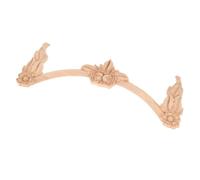 MUSISALY Applique Bois Sculpté Décorative Non Peinte pour Meubles Portes Cadres et Armoires Ornements Angle Classiques pour Rénovation DIY